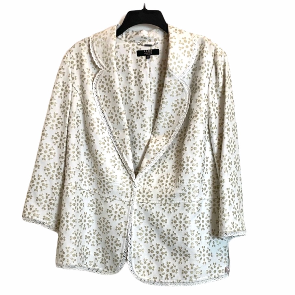 Alex Marie Plus Size Michaela Lace Trim Jacket